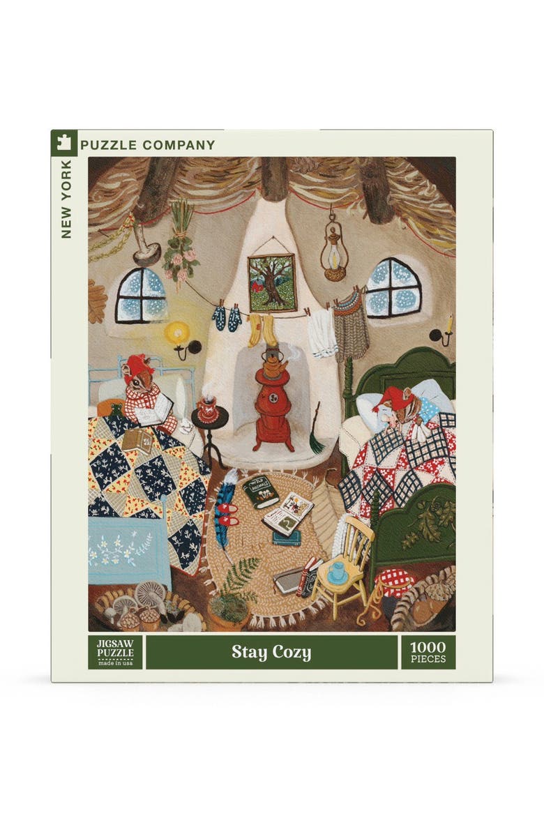 NEW YORK PUZZLE COMPANY Stay Cozy 1000 Piece Puzzle, Main, color, NO COLOR