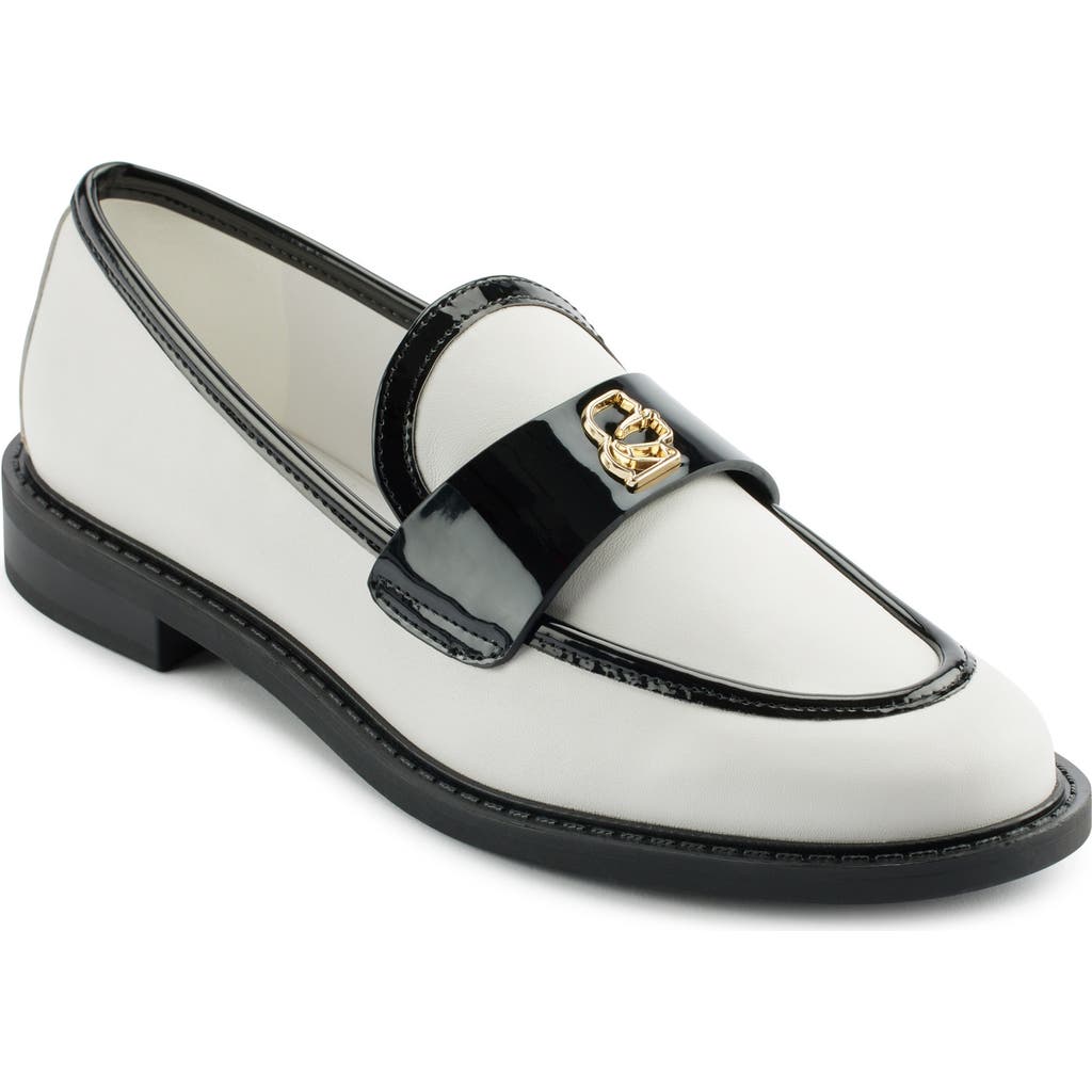 Karl Lagerfeld Rylyn Ii Loafer In Bright White/black