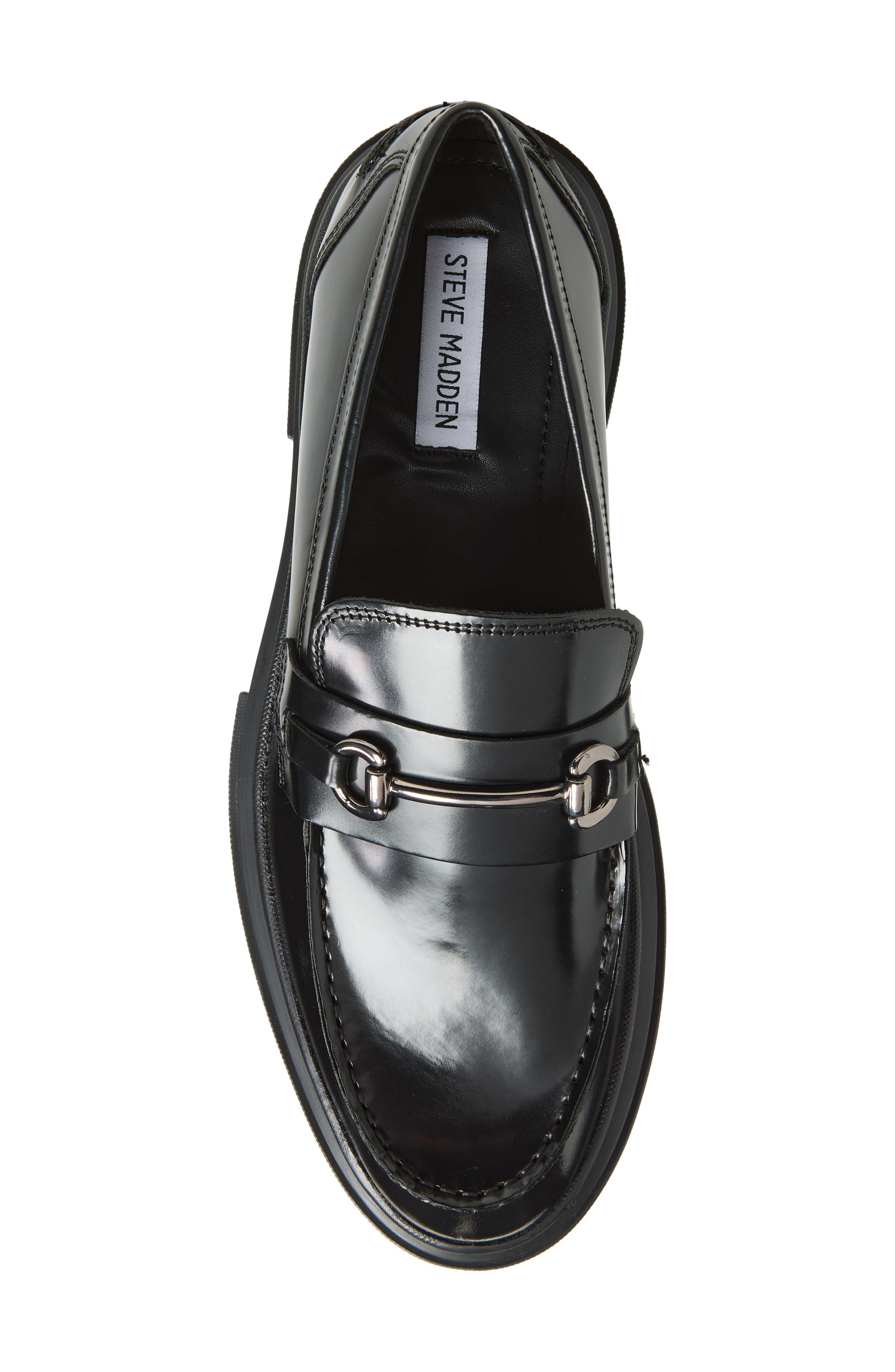 Steve Madden Zeus Bit Loafer, Alternate, color, Black Box
