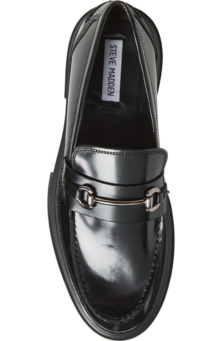 Steve Madden Zeus Bit Loafer, Alternate, color, Black Box