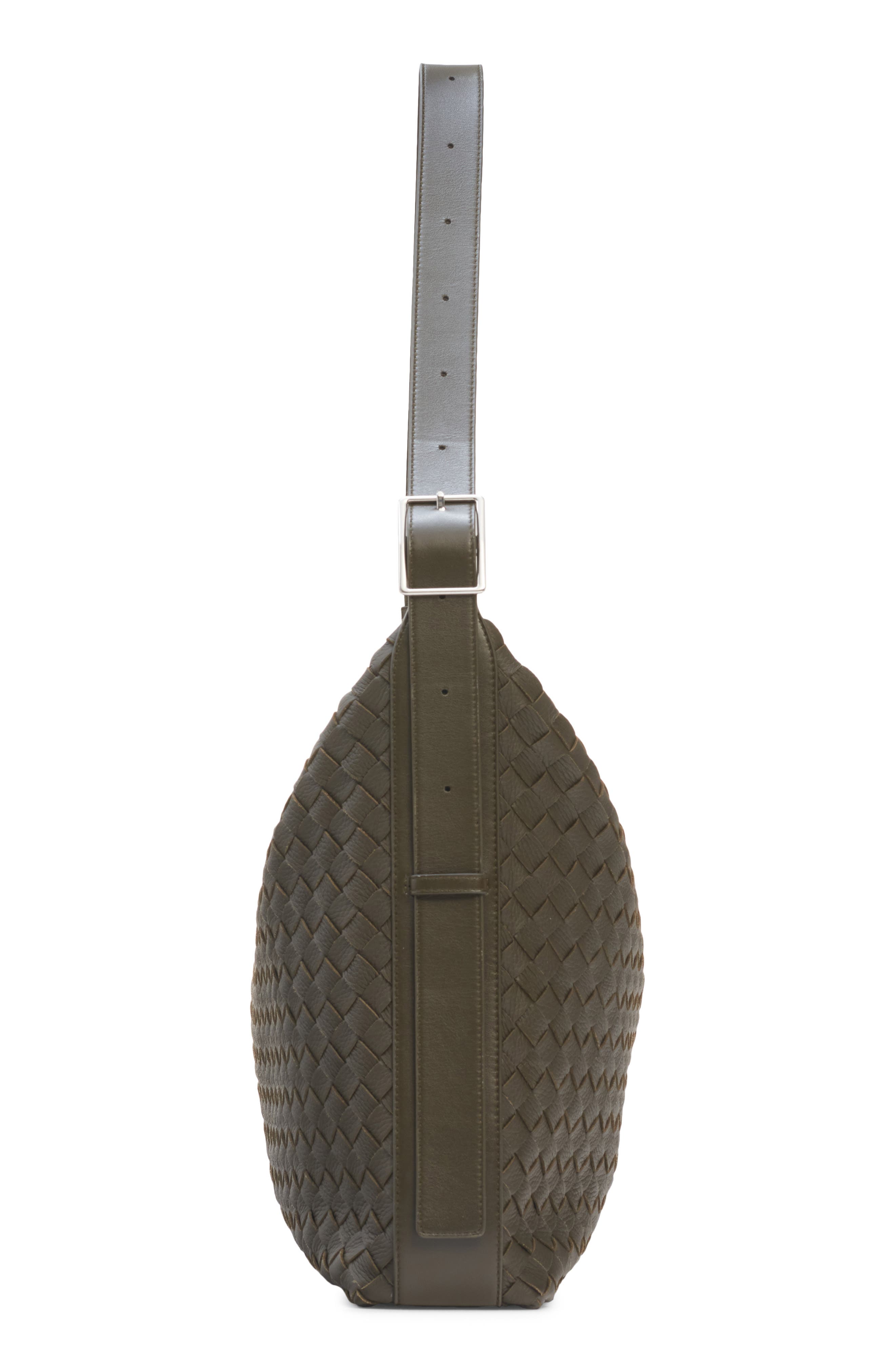 Bottega Veneta Medium Intrecciato Traveller Hobo Bag, Alternate, color, 