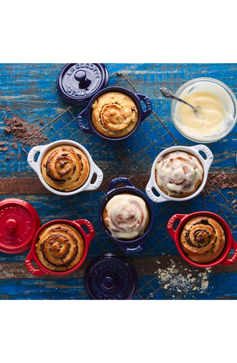 Staub Cherry 3-Piece Mini Round Cocotte Set, Alternate, color, Cherry