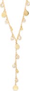 Nordstrom Shaky Pavé Cubic Zirconia Y-Necklace