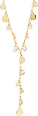Nordstrom Shaky Pavé Cubic Zirconia Y-Necklace