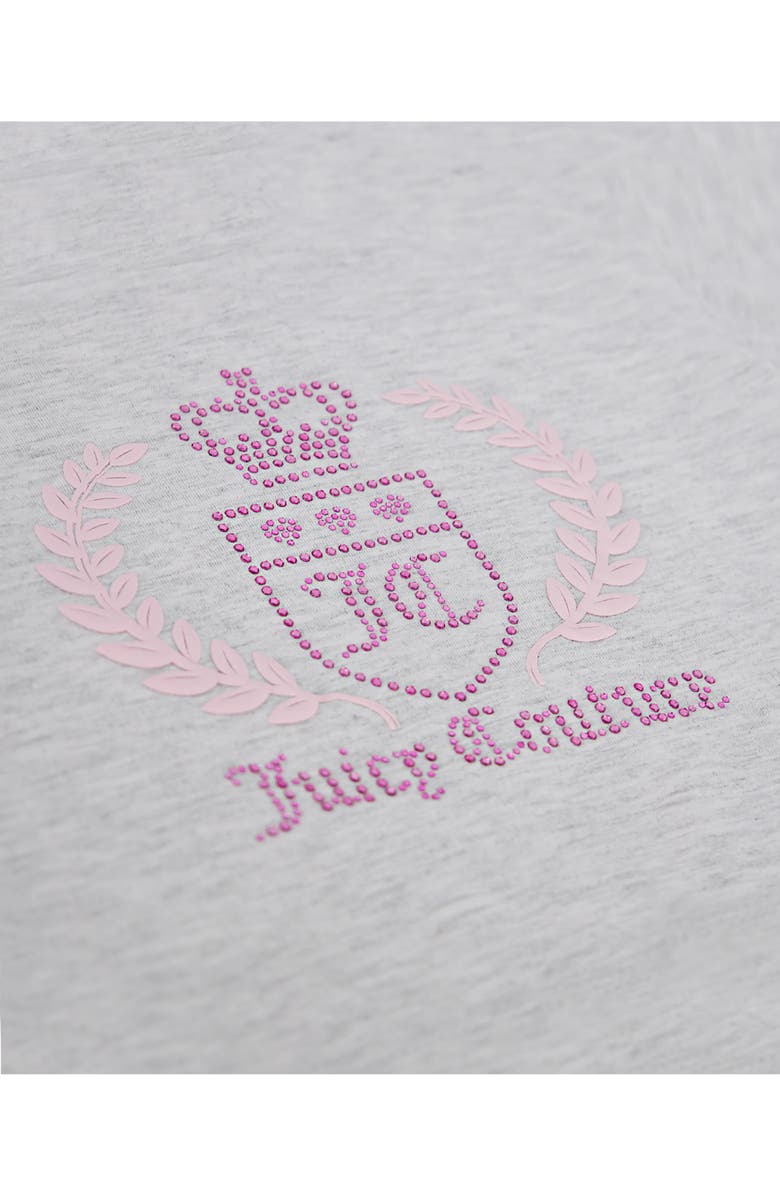 Juicy Couture Kids' Rhinestone Tee & Velour Shorts Set, Alternate, color, 