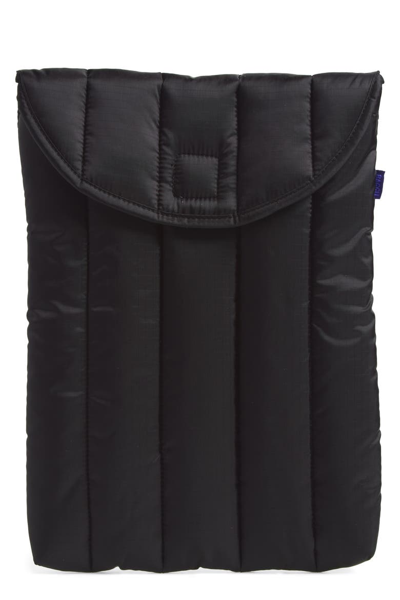 Puffy 13/14" Laptop Sleeve, Main, color, BLACK