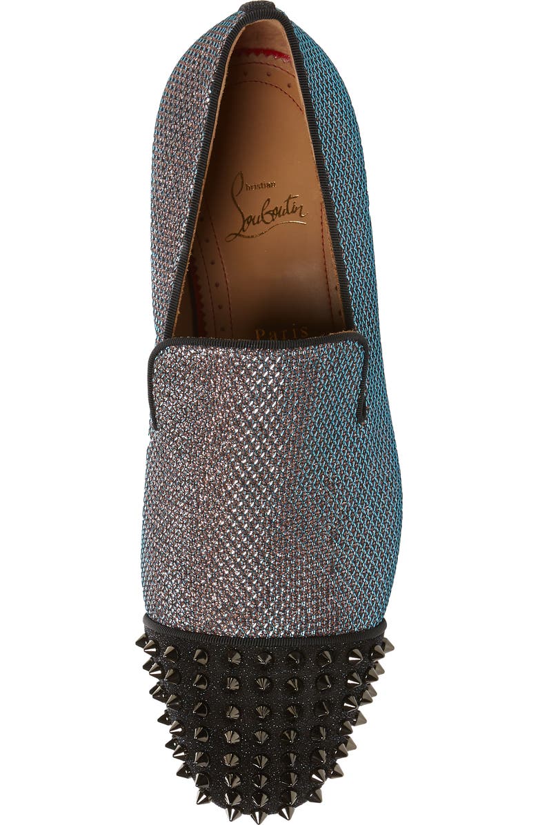 Christian Louboutin Spooky Spiked Venetian Loafer, Alternate, color,