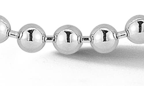 Yield Of Men Sterling Silver Ball Chain Necklace In Silver