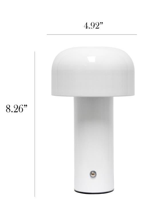 Lalia Home Touch Activated Wireless Lamp In White