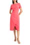 Short Sleeve Tulip Hem Midi Dress