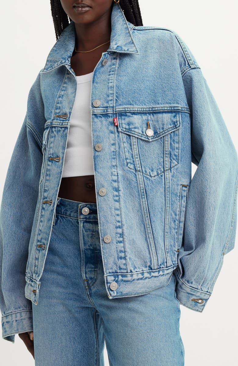Levi's<sup>®</sup> '90s Denim Trucker Jacket, Alternate, color,
