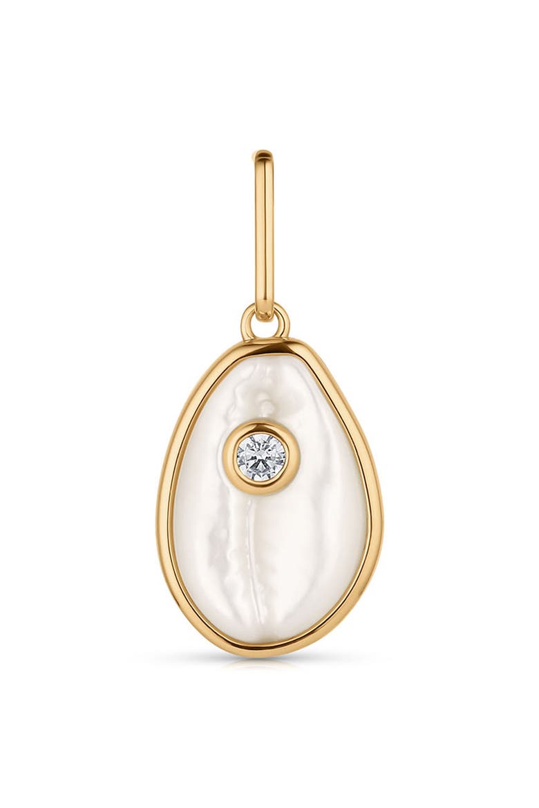 Cowrie Mother of Pearl Charm, Main, color, MOTHER OF PEARL