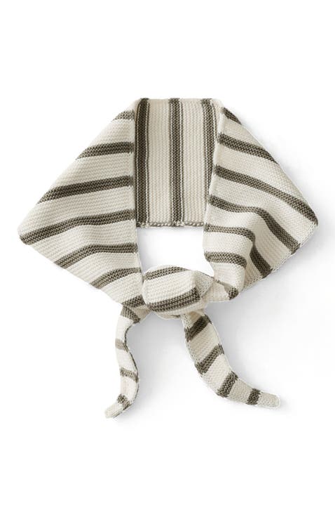 Organic Cotton Stripe Slim Neckerchief