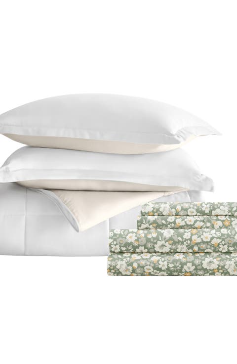 7-Piece Assorted Reversible Comforter Set