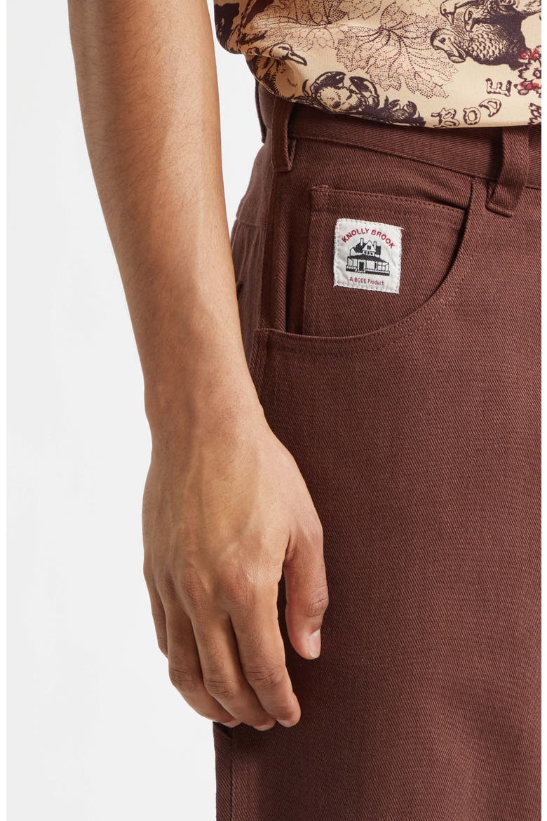 Knolly Brook Twill Trousers, Alternate, color, BROWN