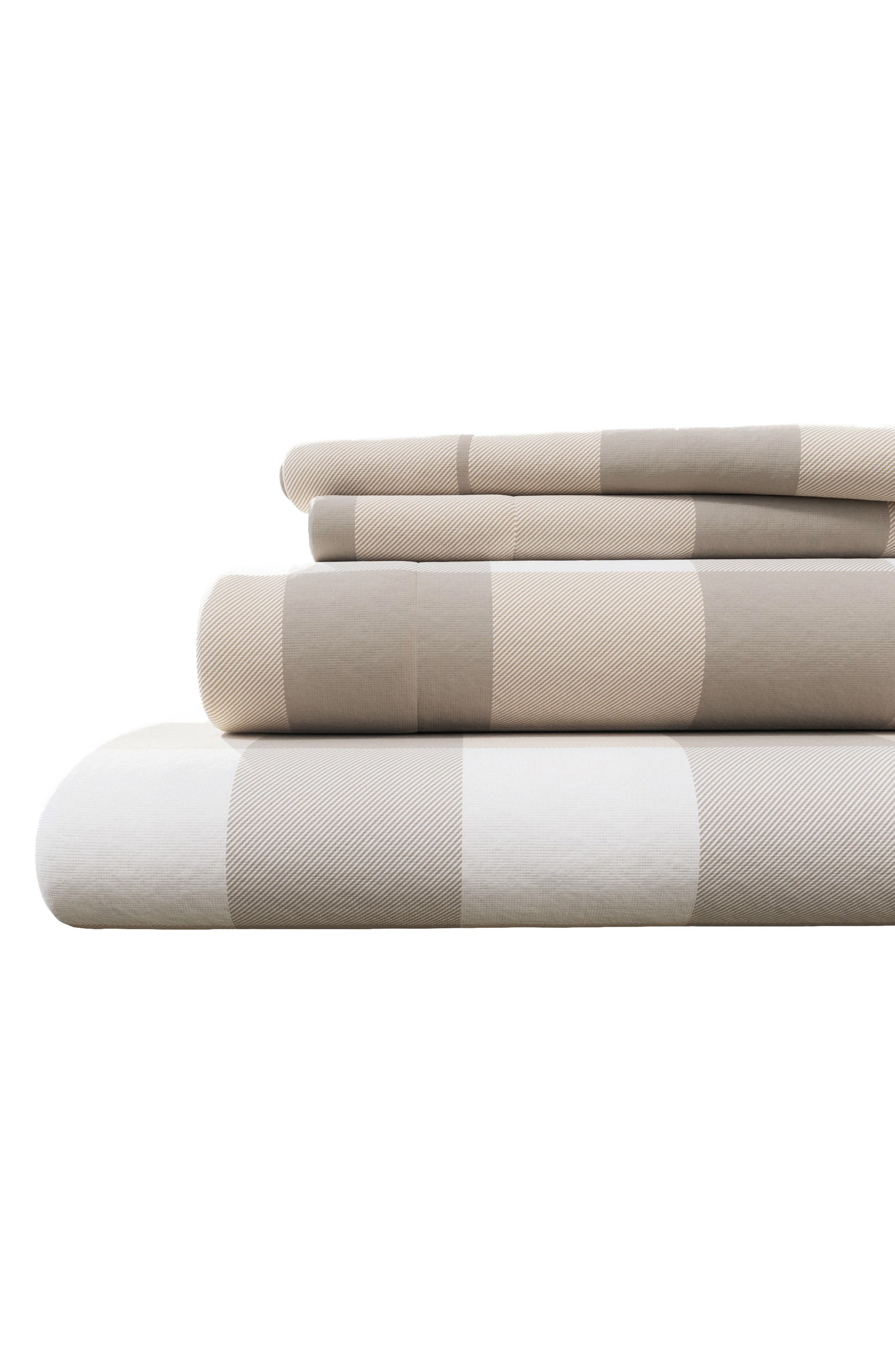 Woven & Weft Turkish Cotton Flannel Plaid Sheet Set