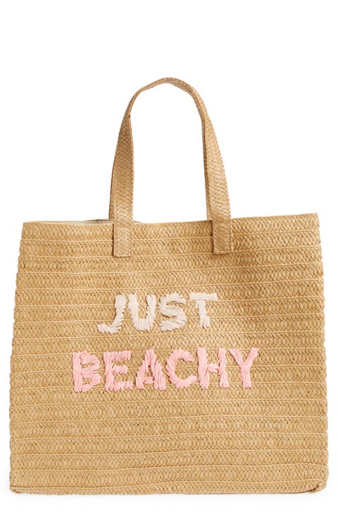 Just Beachy Straw Tote