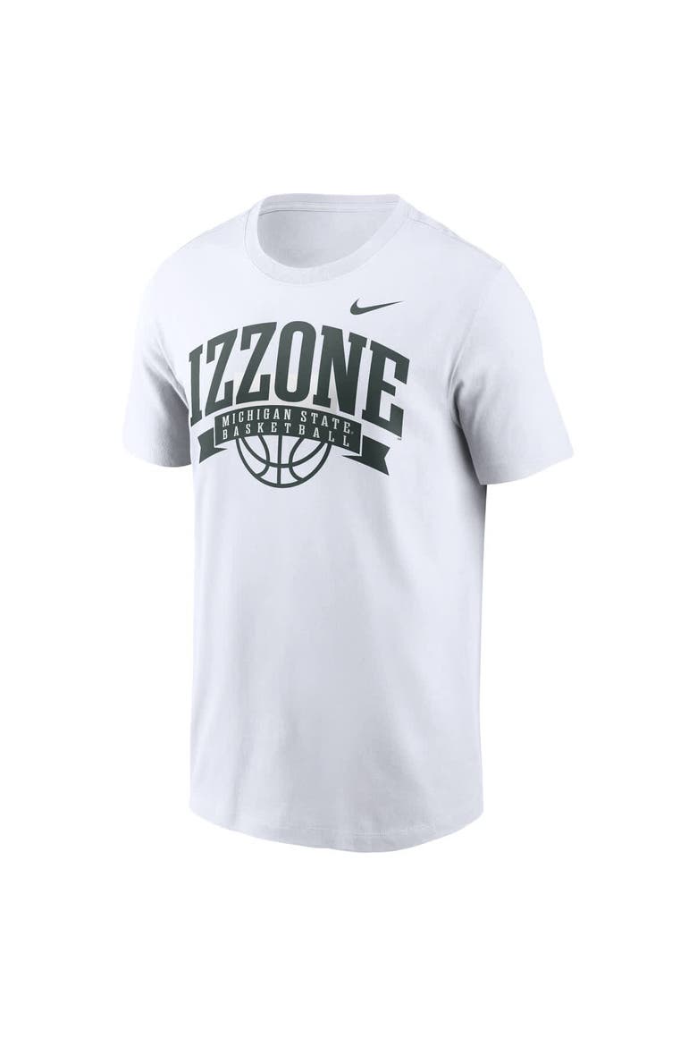 Men's Nike White Michigan State Spartans Izzone T-Shirt, Alternate, color, White