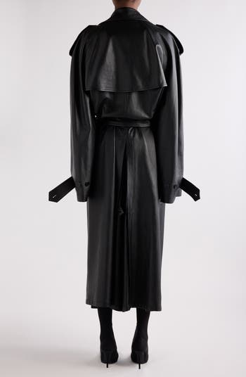 トレンチコート 25ss Balenciaga DRAPED NECK MIDI TRENCH 839117TSP139772 DRAPED NECK MIDI TRENCH 839117/TSP139772 | Bruna Rosso