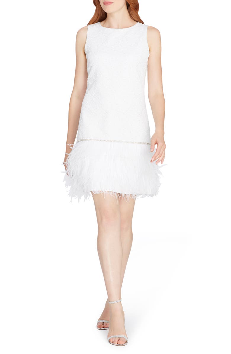 Tahari Metallic Jacquard Cocktail Dress, Main, color,