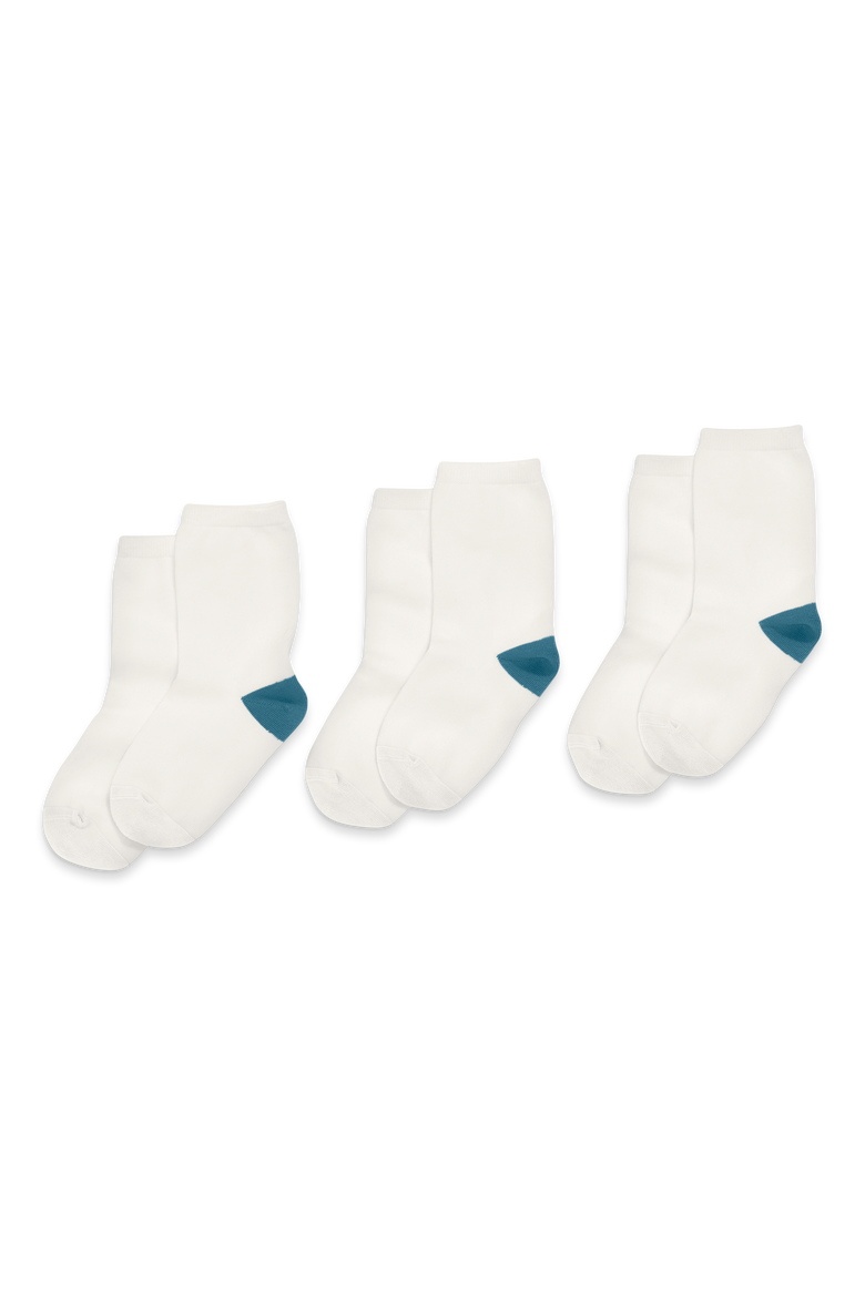 Kids Crew Sock 3-Pack, Main, color, White