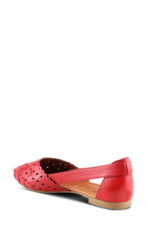 Spring Step Delorse Flat In Red