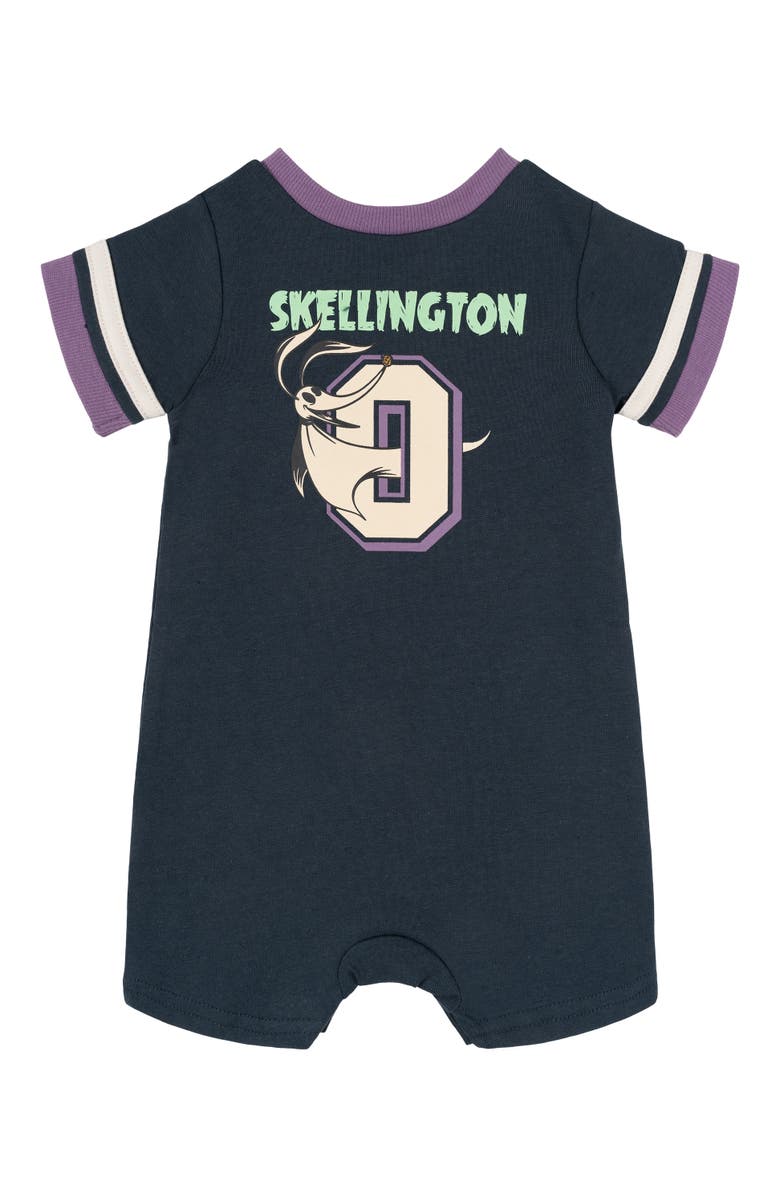 Disney Nightmare Before Christmas Athletic One Piece Romper, Alternate, color, Grey Jack Skellington