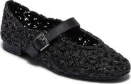 Bernardo Footwear Borden Raffia Mary Jane Flat