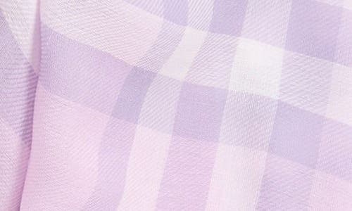 BURBERRY BURBERRY METALLIC WOOL & SILK SCARF 