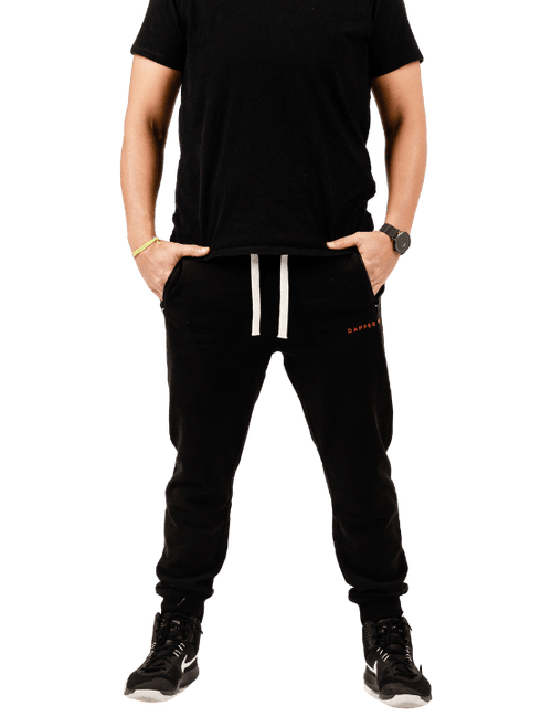 Dapper Boi Black Db Joggers In Black