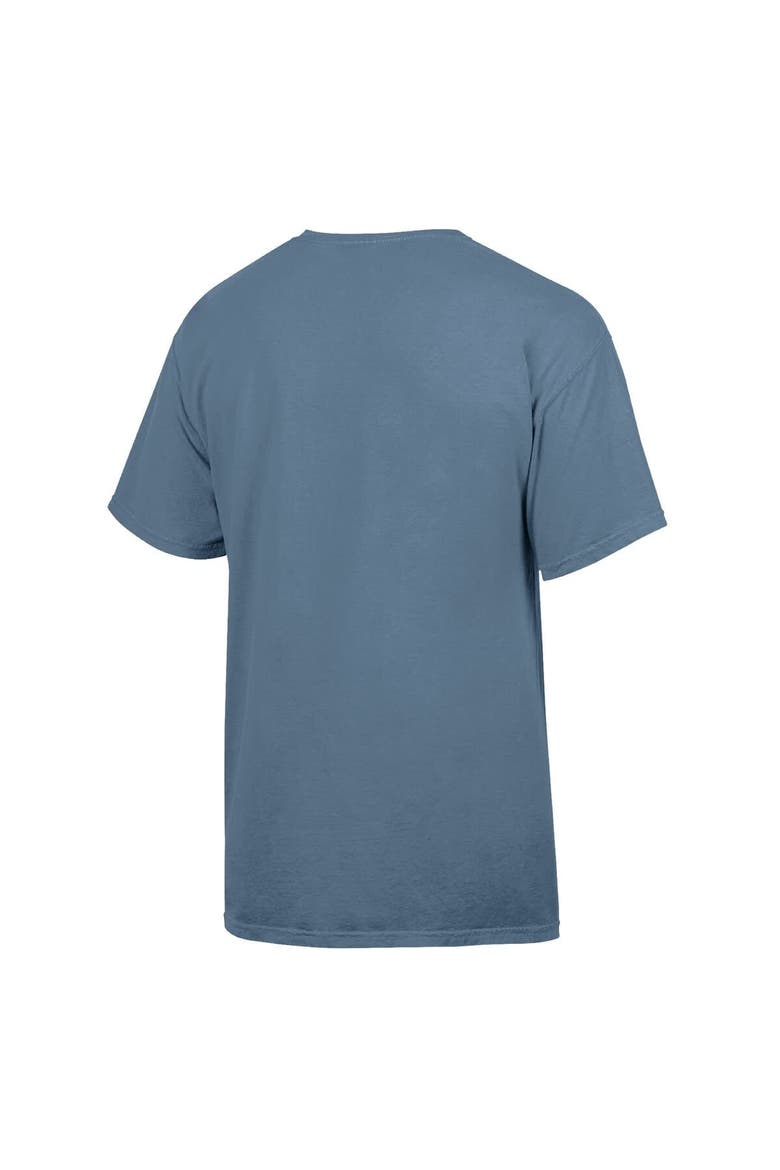 Men's ComfortWash Blue Texas Longhorns vs. Oklahoma Sooners Red River Rivalry Battle For The Golden Hat Matchup T-Shirt, Alternate, color, Blue
