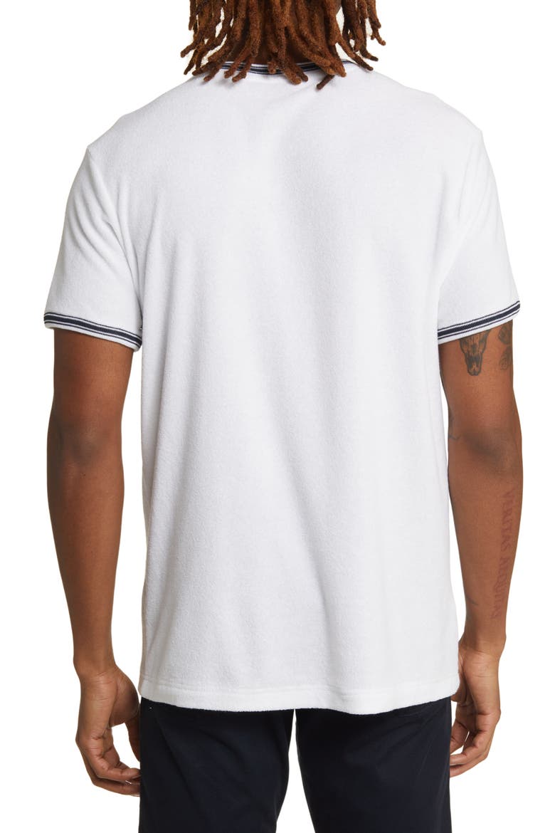 Terry Cloth Ringer T-Shirt, Alternate, color, BRIGHT WHITE