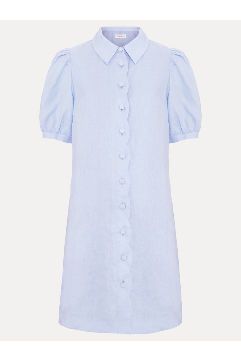 Candice Linen Dress, Alternate, color, Pale Blue