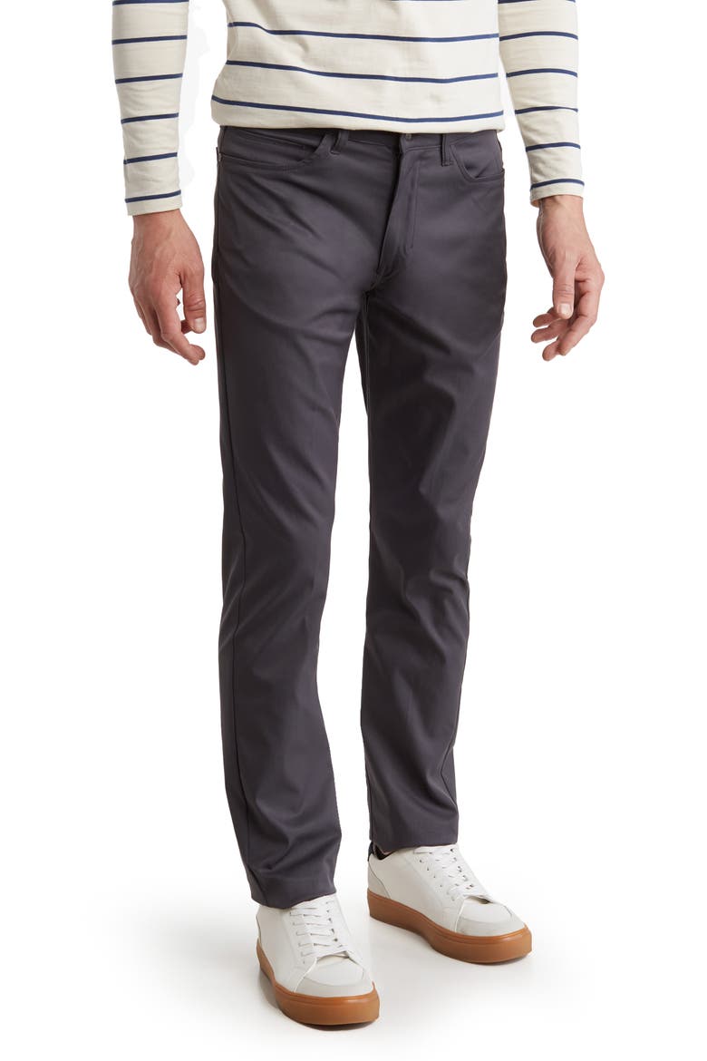 Soft Twill Stretch Pants, Main, color, GREY