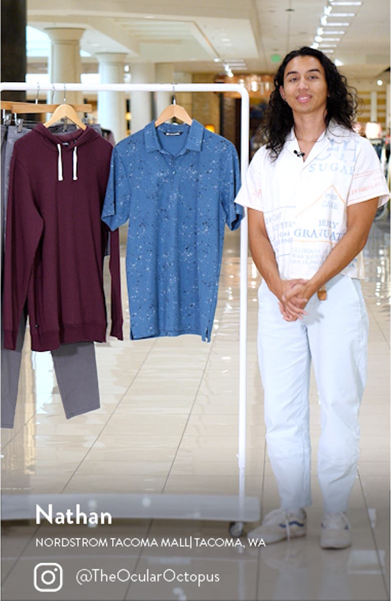 Splatter Print Polo, sales video thumbnail