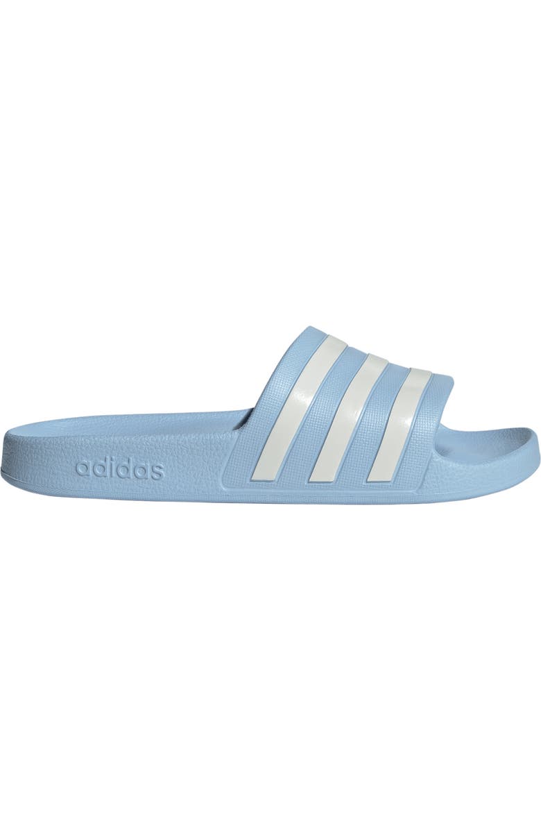 adidas Adilette Aqua Slide Sandal, Alternate, color, Blue/ Zero Met/ Zero Met