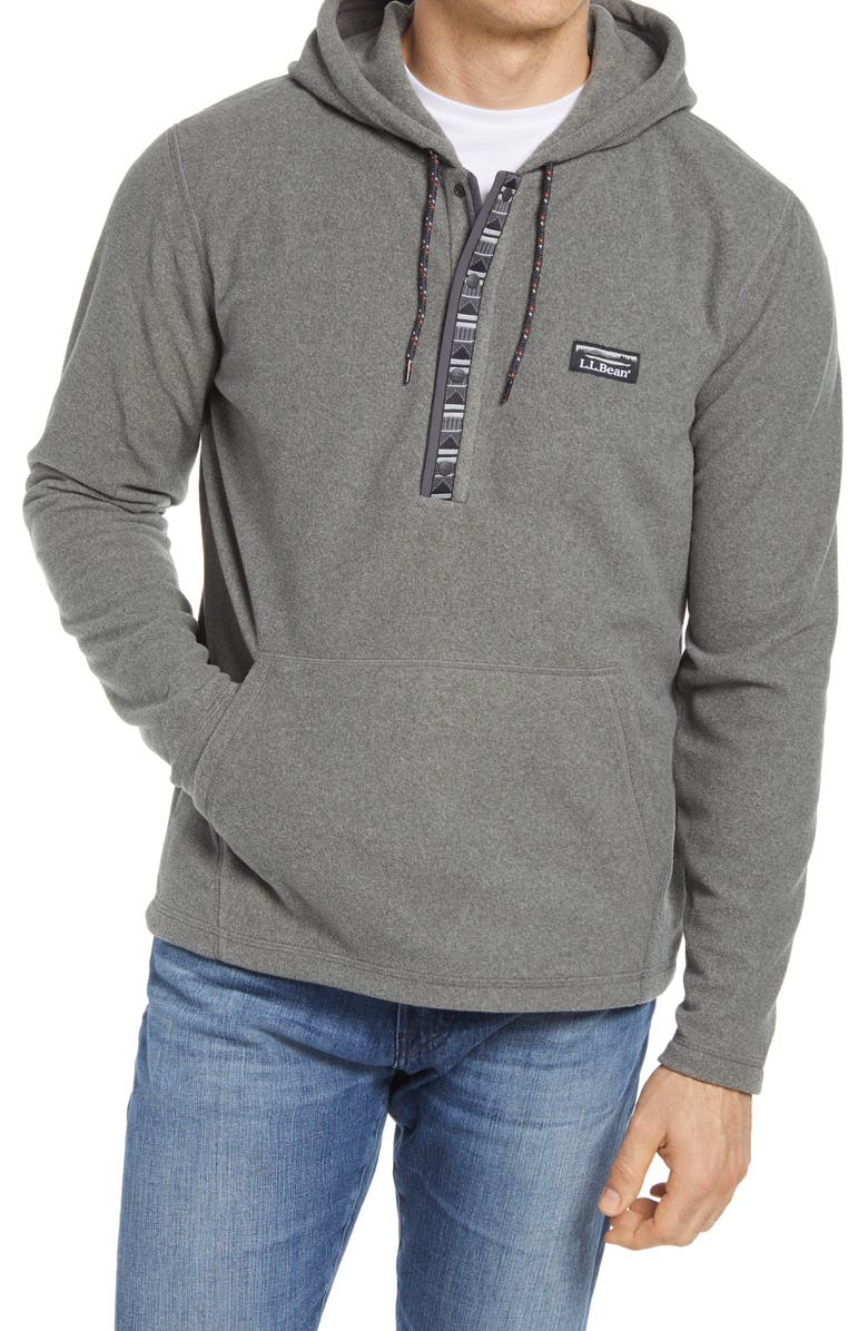 L.L.Bean Men's Trail Fleece Hoodie, Main, color, 