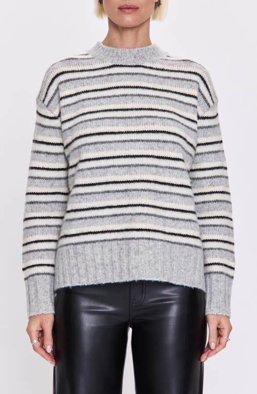 Pistola Hanna Crewneck Stripe Sweater In Neutral