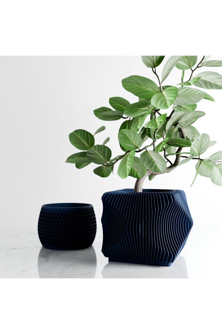 Xenova Planter Set, Main, color, Navy Blue