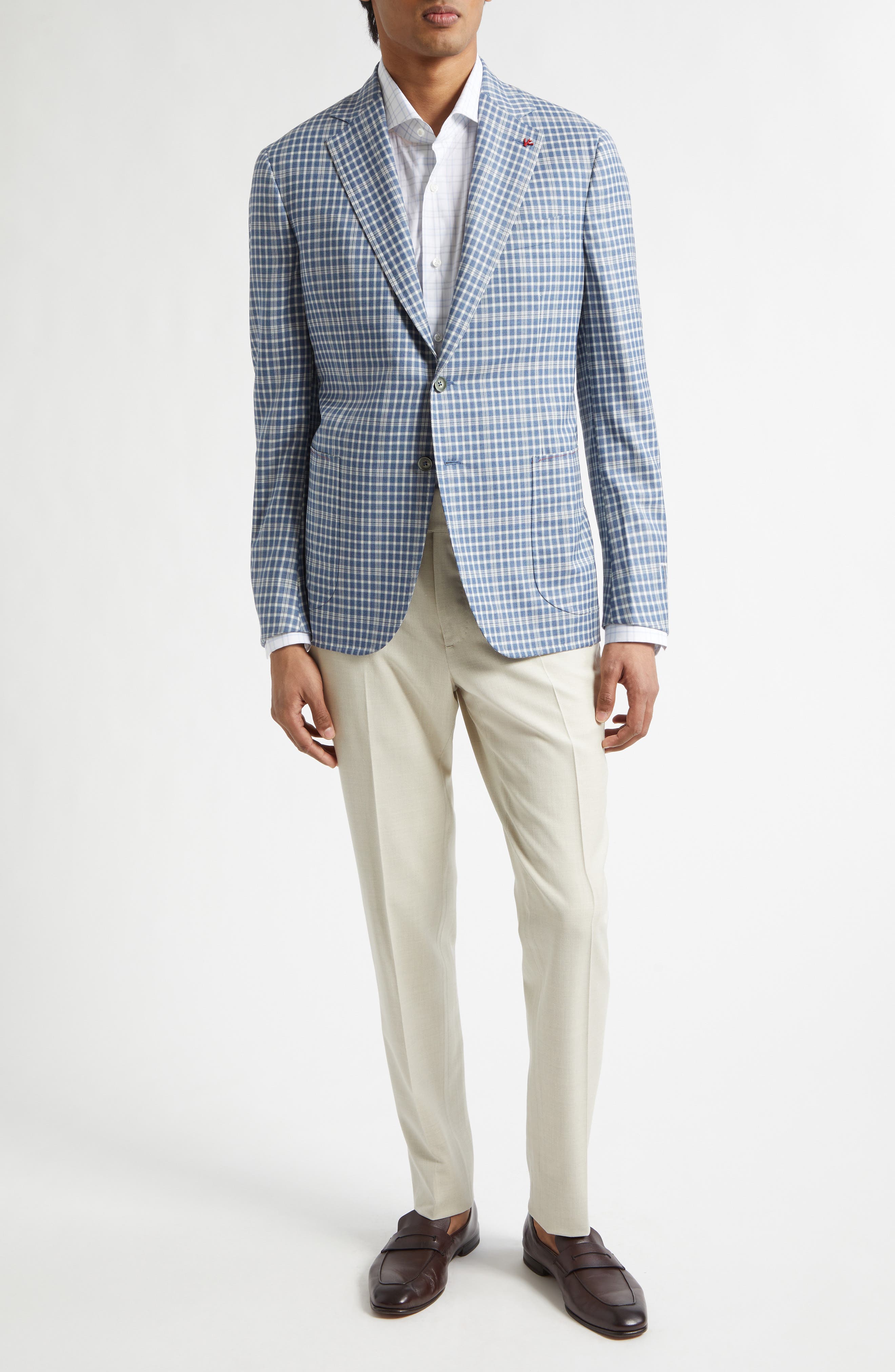 Delain Check Wool Sport Coat - image 2