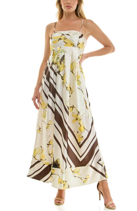 Print Sleeveless Maxi Dress