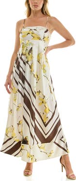 Socialite Print Sleeveless Maxi Dress