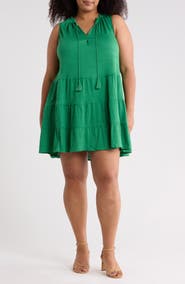 MAX STUDIO Sleeveless Tiered Dress