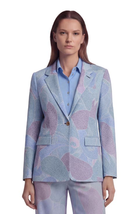 Grain Paisley Womens Tailored Blazer