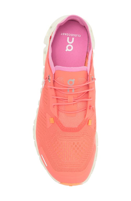 On Cloud 6 Coast Sneakers In Salm/pearl