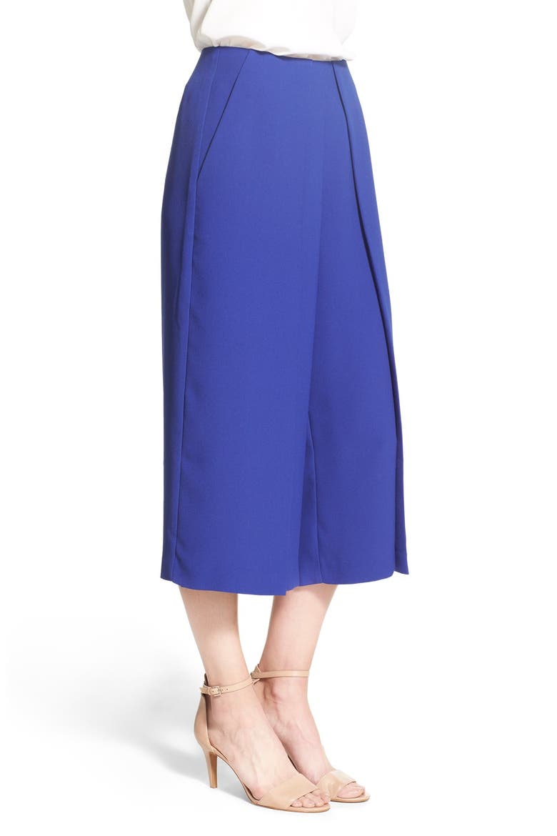 Pleat Waist Culottes, Alternate, color, VIVID INDIGO