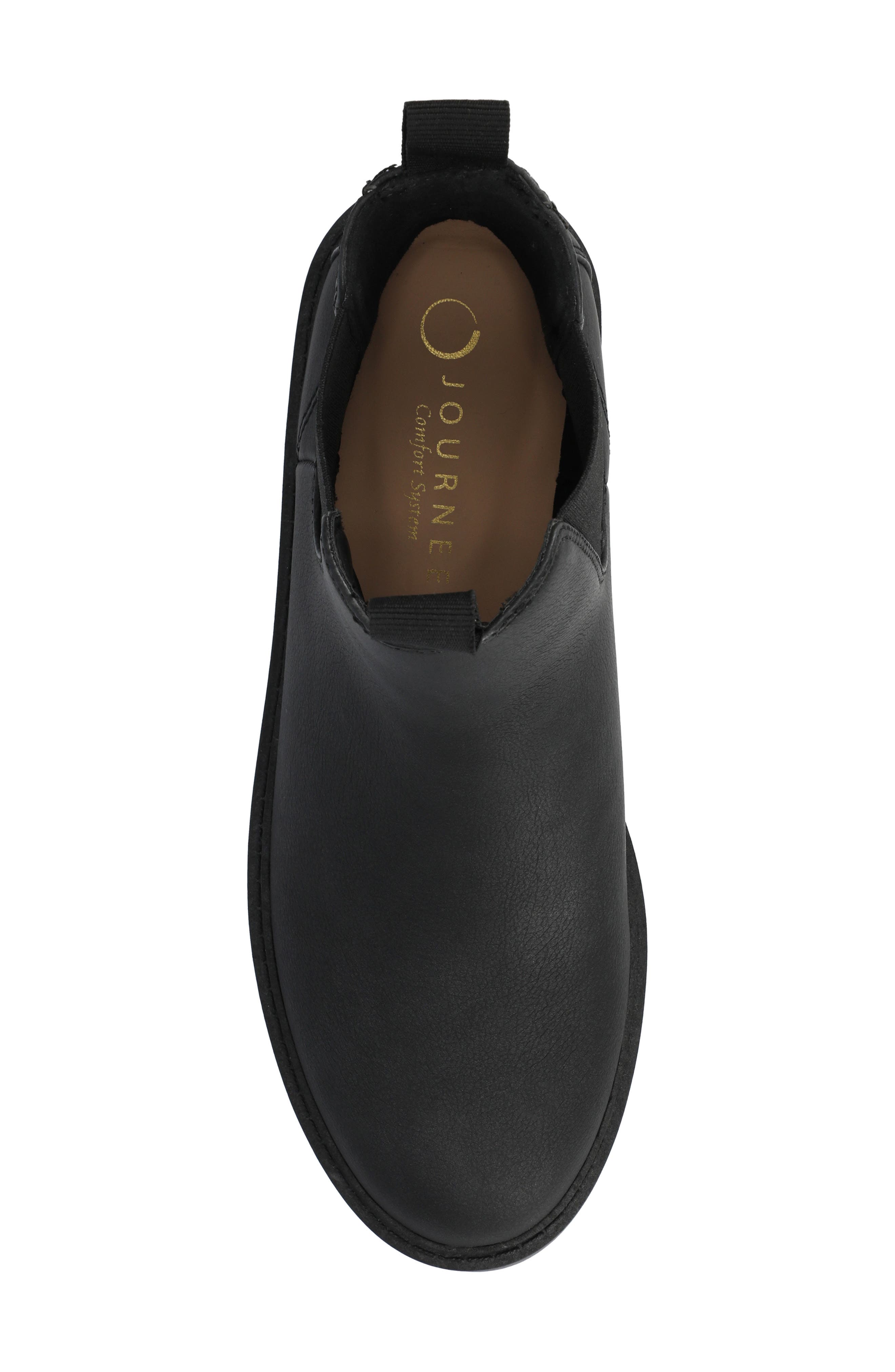 Journee Collection Blanche Chelsea Boot, Alternate, color, Vintage/ Black