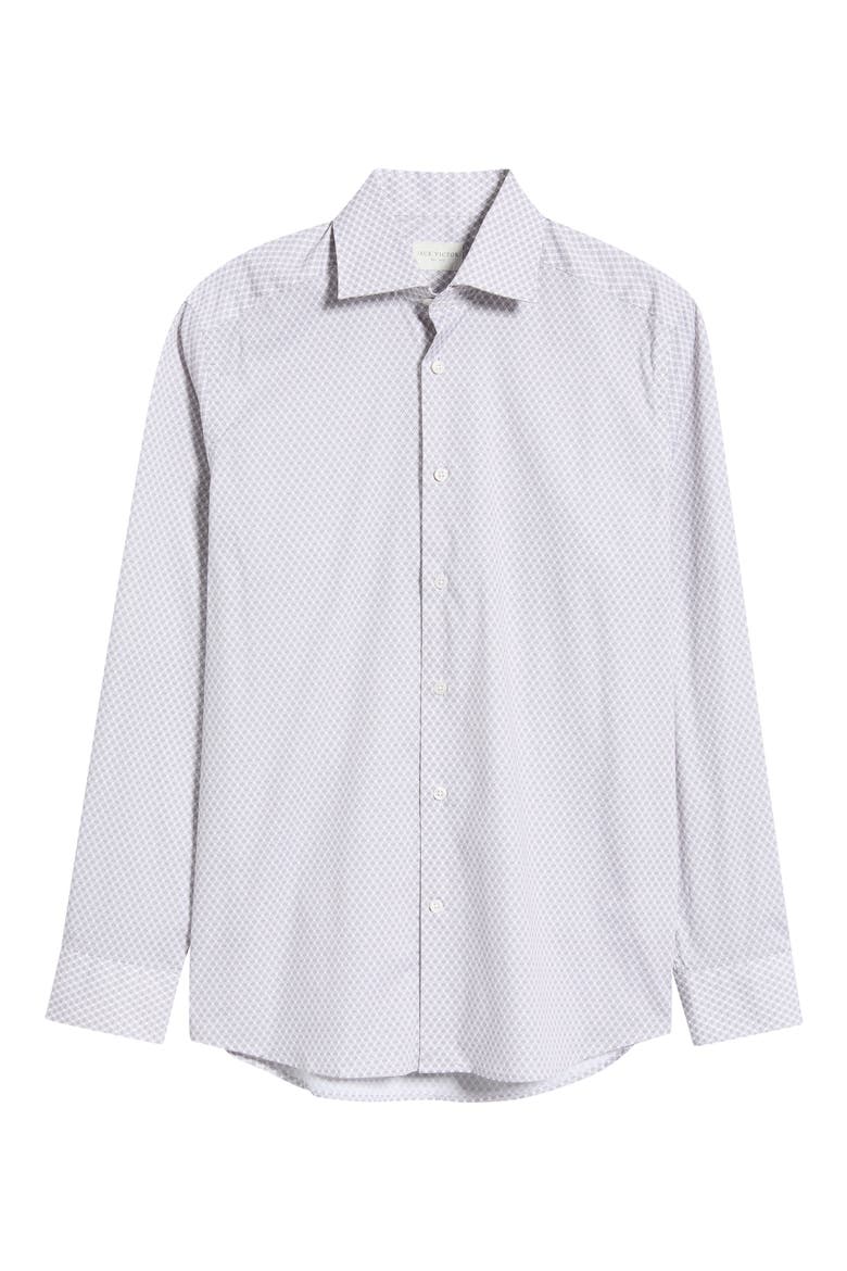 Equestrian Print Long Sleeve Sport Shirt, Alternate, color, PINK