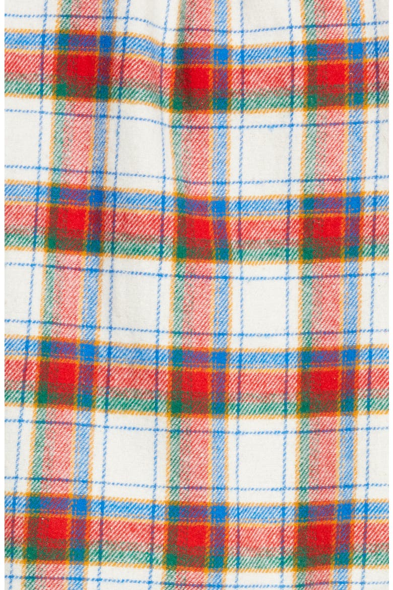 Family Flannel Patchwork Pajamas, Alternate, color, IVORY EGRET MULTI PREPPY PLAID