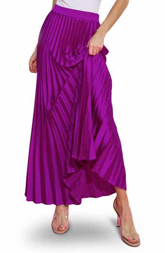 FLYING TOMATO Pleated Maxi Skirt